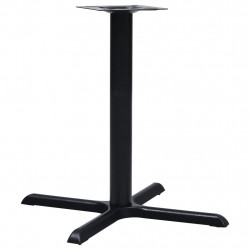 Noga stołu bistro czarna 76x76x72 cm żeliwo