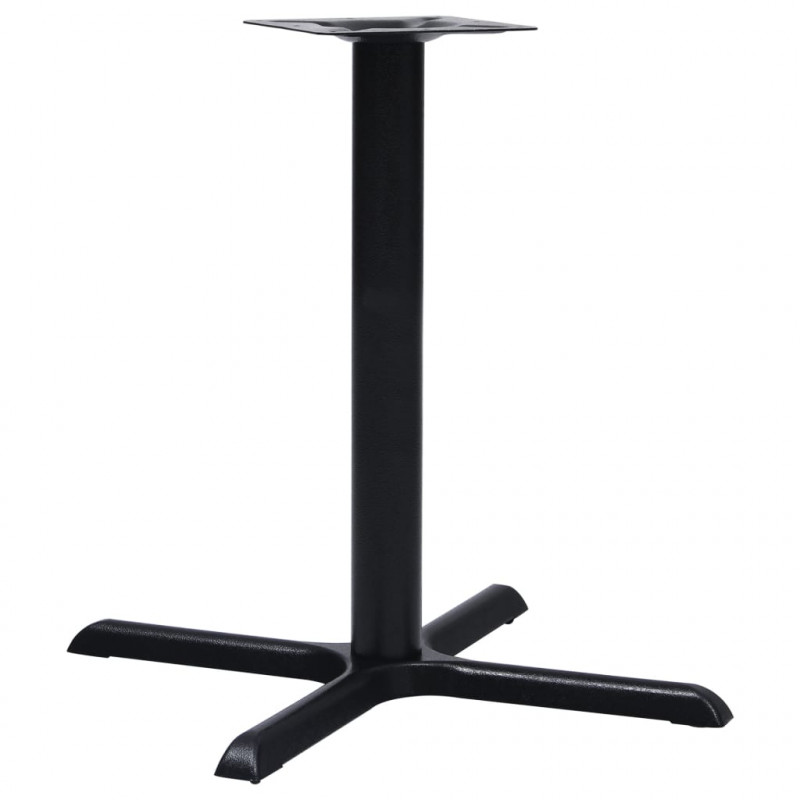 Noga stołu bistro czarna 76x76x72 cm żeliwo