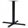 Noga stołu bistro czarna 76x76x72 cm żeliwo