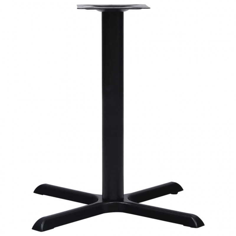 Noga stołu bistro czarna 76x76x72 cm żeliwo