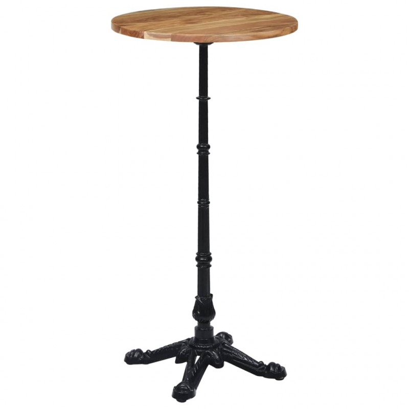 Noga stołu bistro czarna 52x52x108 cm żeliwo