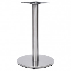 Noga stołu bistro srebrna Ø45x72 cm stal nierdzewna