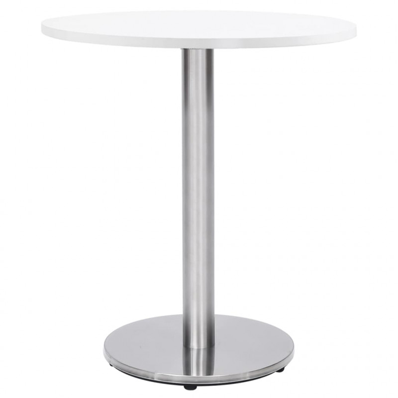 Noga stołu bistro srebrna Ø45x72 cm stal nierdzewna