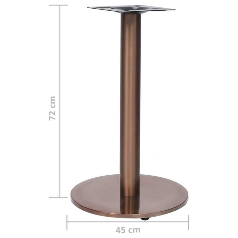 Noga stołu bistro złota Ø45x72 cm stal nierdzewna
