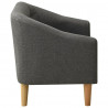Sofa dla dziecka, szara, obita tkaniną