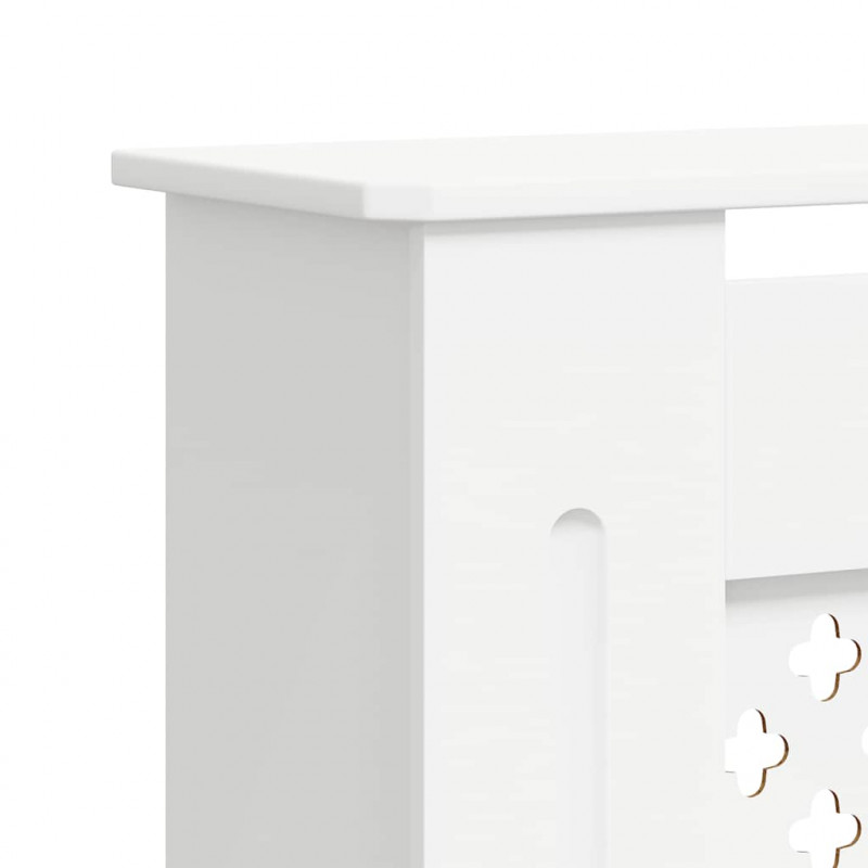 Osłona na kaloryfer z MDF, biała, 205 cm