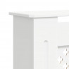 Osłona na kaloryfer z MDF, biała, 205 cm
