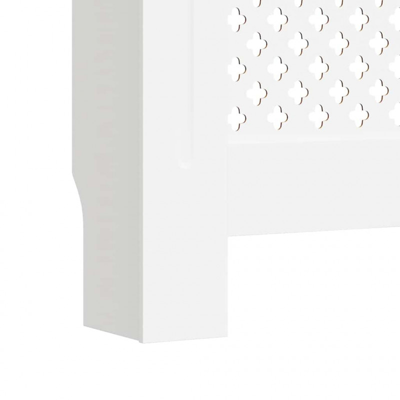 Osłona na kaloryfer z MDF, biała, 205 cm