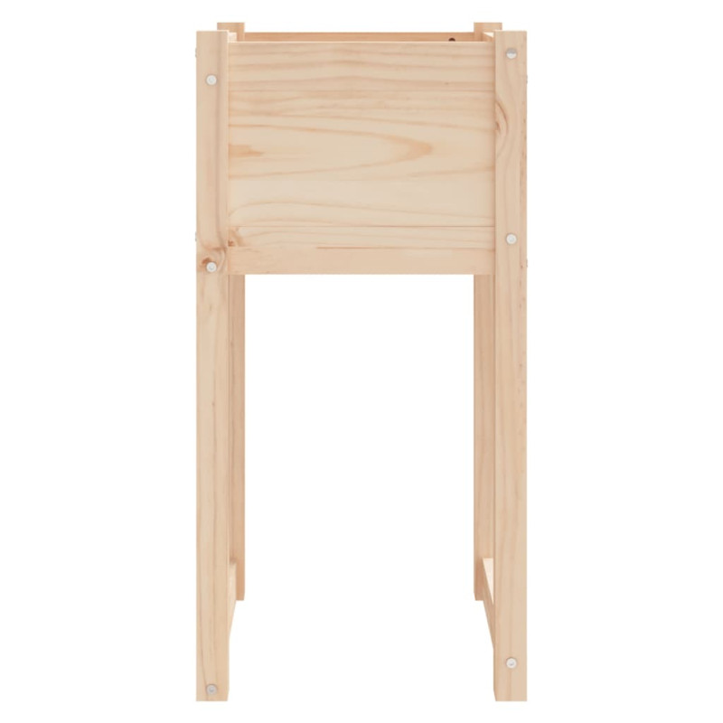 Donice, 2 szt., 40x40x81 cm, lite drewno sosnowe