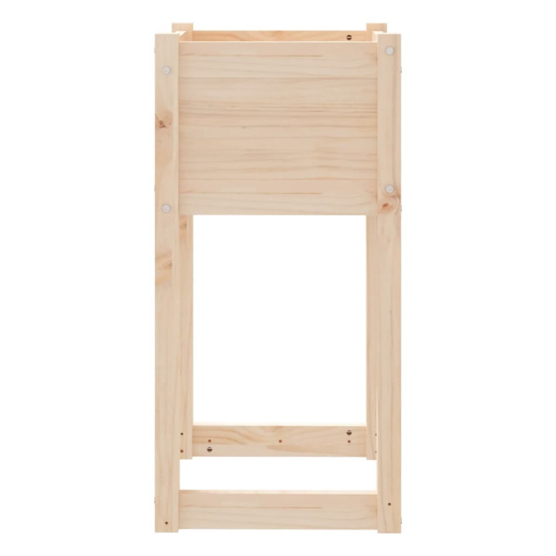 Donice, 2 szt., 40x40x81 cm, lite drewno sosnowe