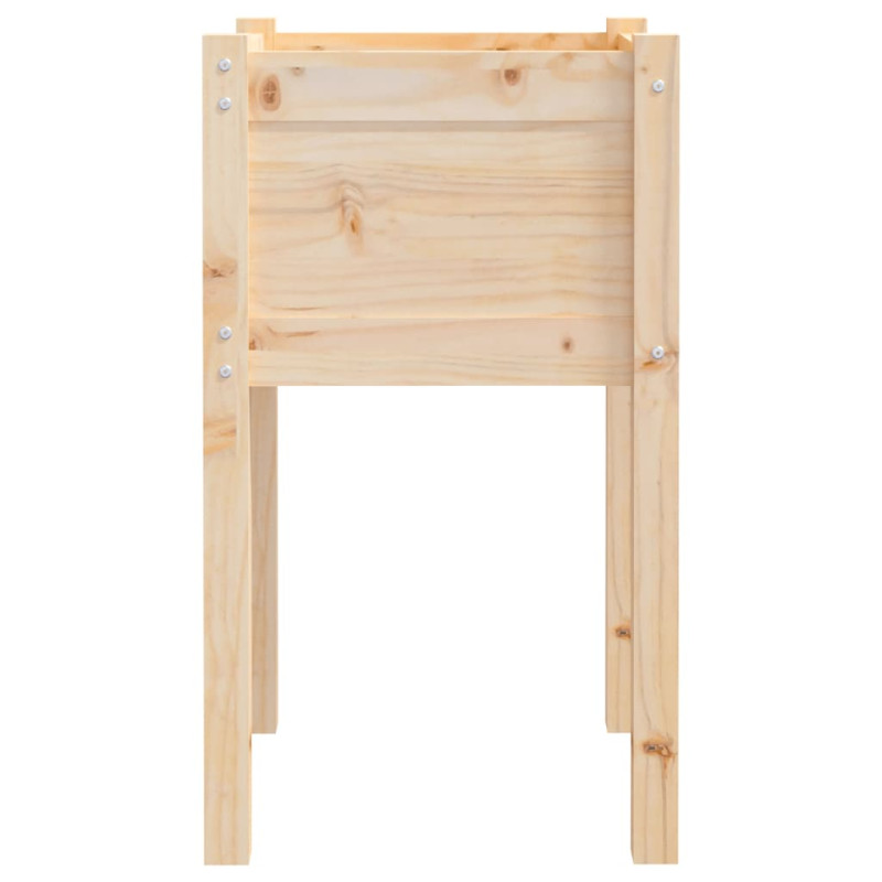 Donice ogrodowe, 2 szt., 40x40x70 cm, lite drewno sosnowe