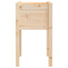 Donice ogrodowe, 2 szt., 40x40x70 cm, lite drewno sosnowe