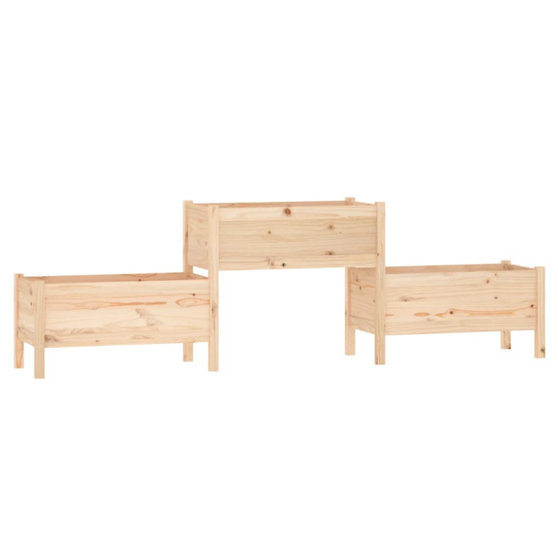 Donica, 245,5x44x75 cm, lite drewno sosnowe