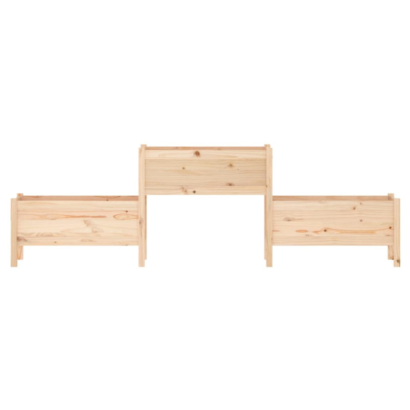 Donica, 245,5x44x75 cm, lite drewno sosnowe