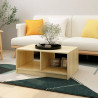Stolik kawowy, 75x50x33,5 cm, lite drewno sosnowe