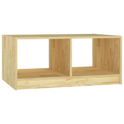 Stolik kawowy, 75x50x33,5 cm, lite drewno sosnowe