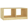 Stolik kawowy, 75x50x33,5 cm, lite drewno sosnowe