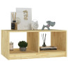 Stolik kawowy, 75x50x33,5 cm, lite drewno sosnowe