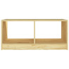 Stolik kawowy, 75x50x33,5 cm, lite drewno sosnowe