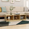 Stolik kawowy, 110x50x34 cm, lite drewno sosnowe