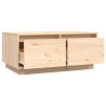 Stolik kawowy, 80x50x35 cm, lite drewno sosnowe
