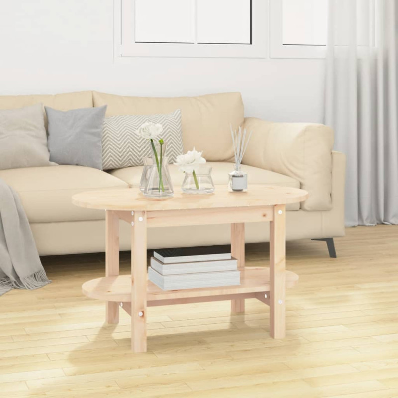 Stolik kawowy, 80x45x45 cm, lite drewno sosnowe
