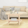 Stolik kawowy, 80x45x45 cm, lite drewno sosnowe