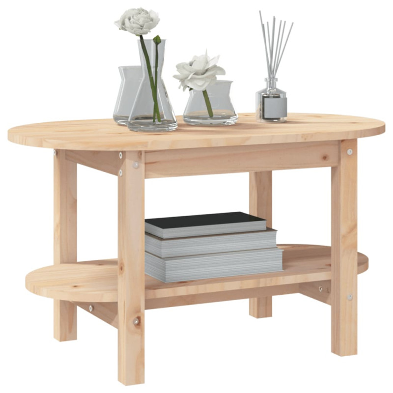 Stolik kawowy, 80x45x45 cm, lite drewno sosnowe