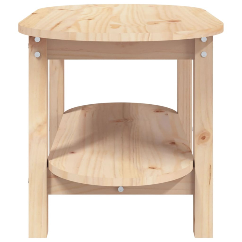 Stolik kawowy, 80x45x45 cm, lite drewno sosnowe