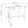 Stolik kawowy, 80x45x45 cm, lite drewno sosnowe