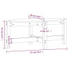 Stolik kawowy, 87x48x35 cm, lite drewno sosnowe