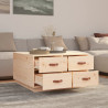 Stolik kawowy, 80x80x45 cm, lite drewno sosnowe
