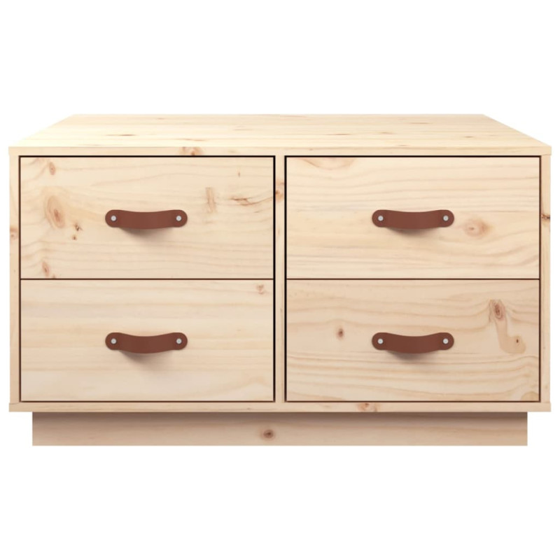 Stolik kawowy, 80x80x45 cm, lite drewno sosnowe