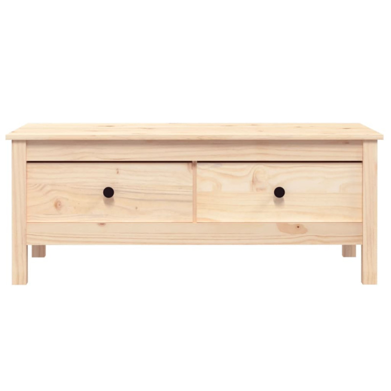 Stolik kawowy, 100x50x40 cm, lite drewno sosnowe