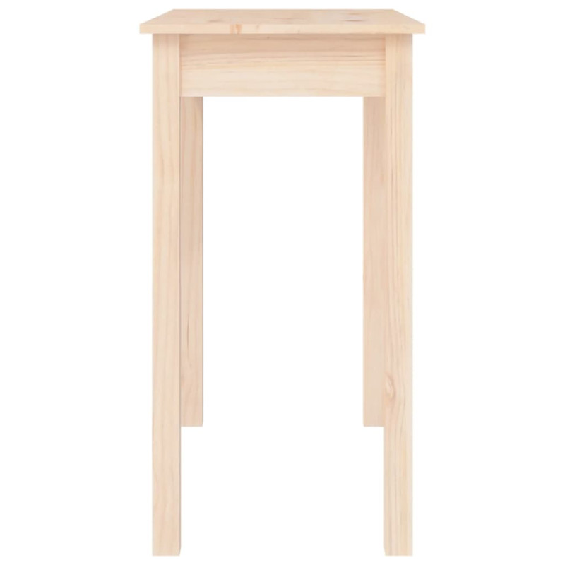 Stolik konsolowy, 80x40x75 cm, lite drewno sosnowe