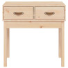 Stolik konsolowy, 76,5x40x75 cm, lite drewno sosnowe