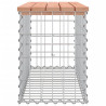 Ławka ogrodowa z gabionem 83x31,5x42 cm, lite drewno daglezjowe