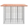 Ławka ogrodowa, gabion, 100x102x72 cm, lite drewno daglezjowe