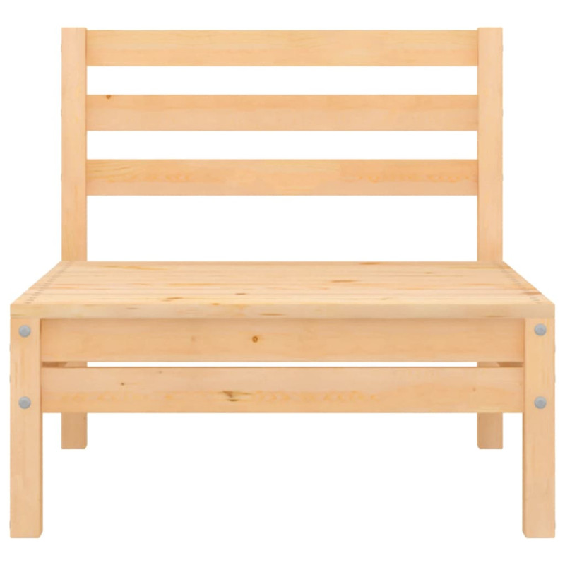 Ogrodowa sofa środkowa, lite drewno sosnowe