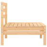 Ogrodowa sofa środkowa, lite drewno sosnowe