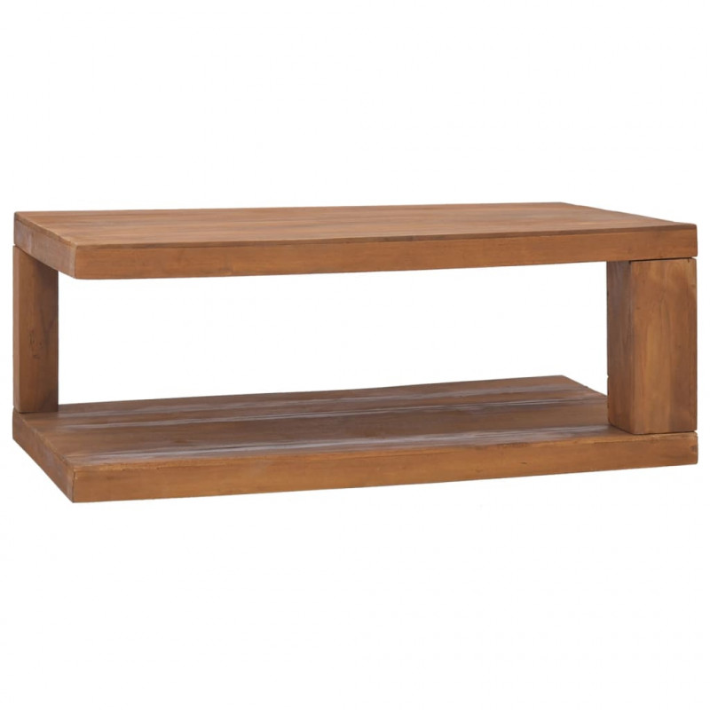 Stolik kawowy, 90 x 50 x 35 cm, lite drewno tekowe