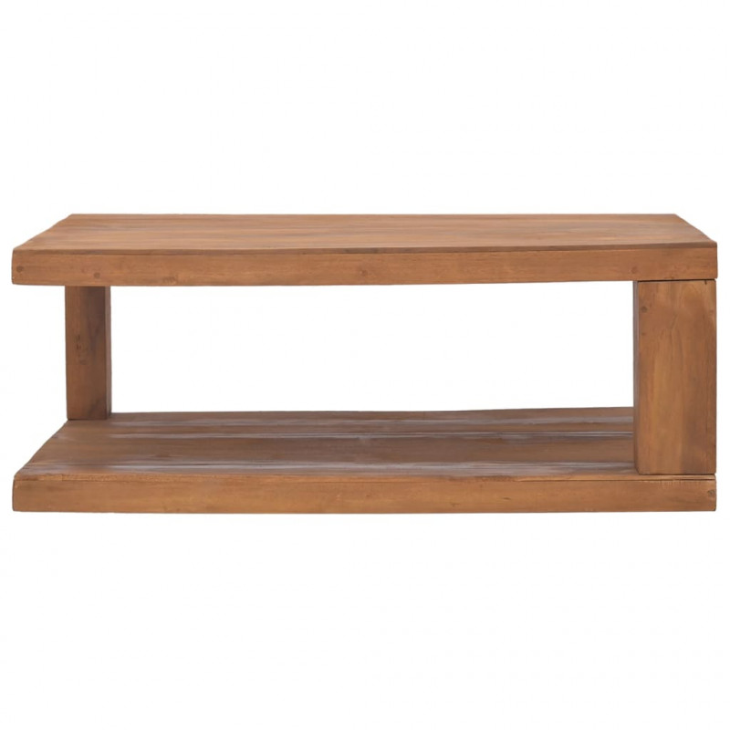 Stolik kawowy, 90 x 50 x 35 cm, lite drewno tekowe