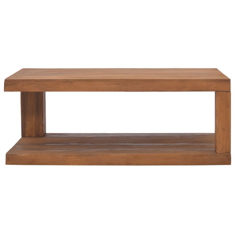 Stolik kawowy, 90 x 50 x 35 cm, lite drewno tekowe