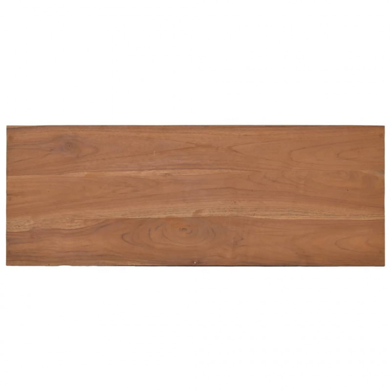 Stolik typu konsola, 80x30x80 cm, lite drewno tekowe