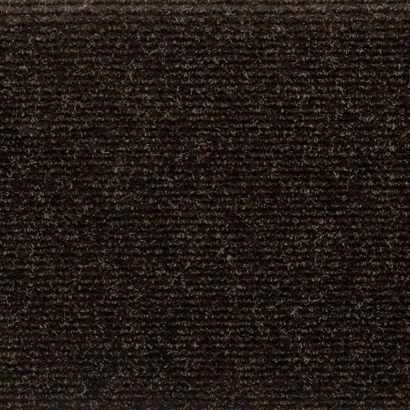 Nakładki na schody, 15 szt., igłowane, 65x21x4cm, ciemnobrązowe