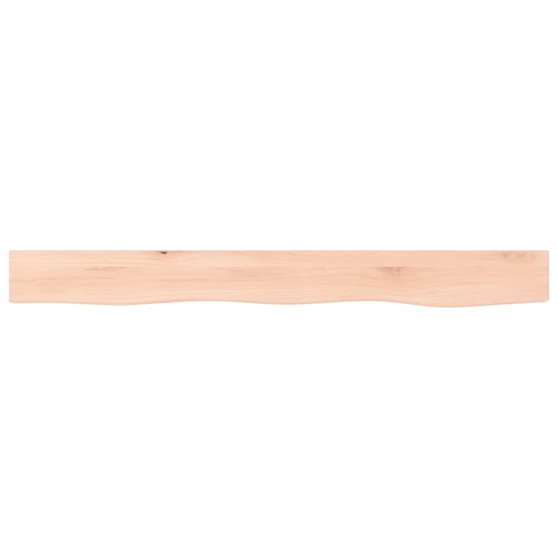 Półka, 100x10x4 cm, surowe lite drewno dębowe