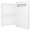 Szafka łazienkowa z lustrem i LED, biel z połyskiem 60x11x80 cm