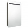 Szafka łazienkowa z lustrem i LED, antracytowa, 60 x 11 x 80 cm