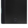 Szafka łazienkowa z lustrem i LED, czerń z połyskiem 62x14x60cm