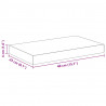 Półka ścienna, dębowo-biała, 40 x 23 x 3,8 cm, MDF